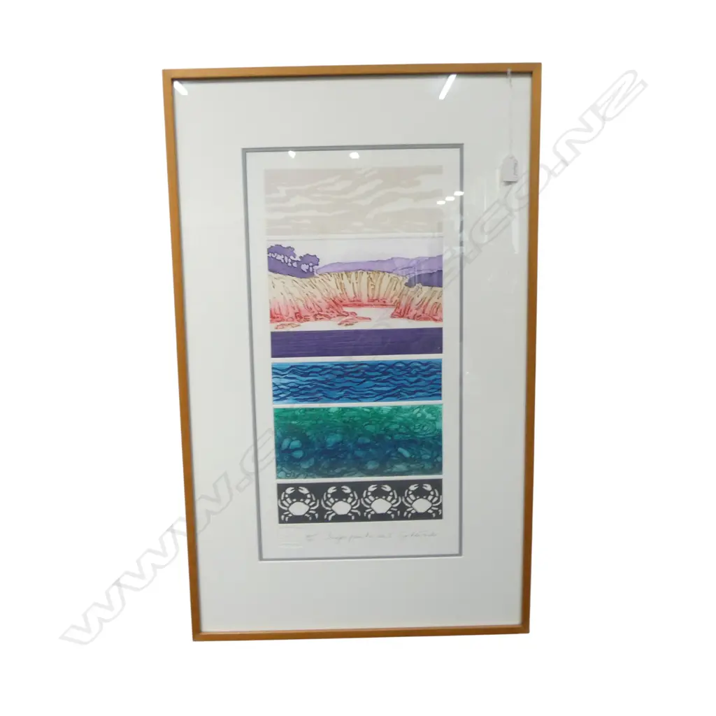 CYNTHIA TAYLOR 'IMAGES FROM THE SEA II' SCREEN PRINT 30/80 590x295mm Image 1++