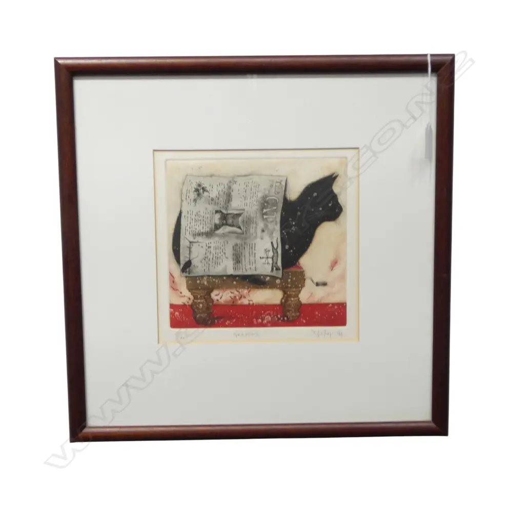 GARY TRICKER, NEWSIC, PRINT Ed.27/40, 195x205mm Image 1++