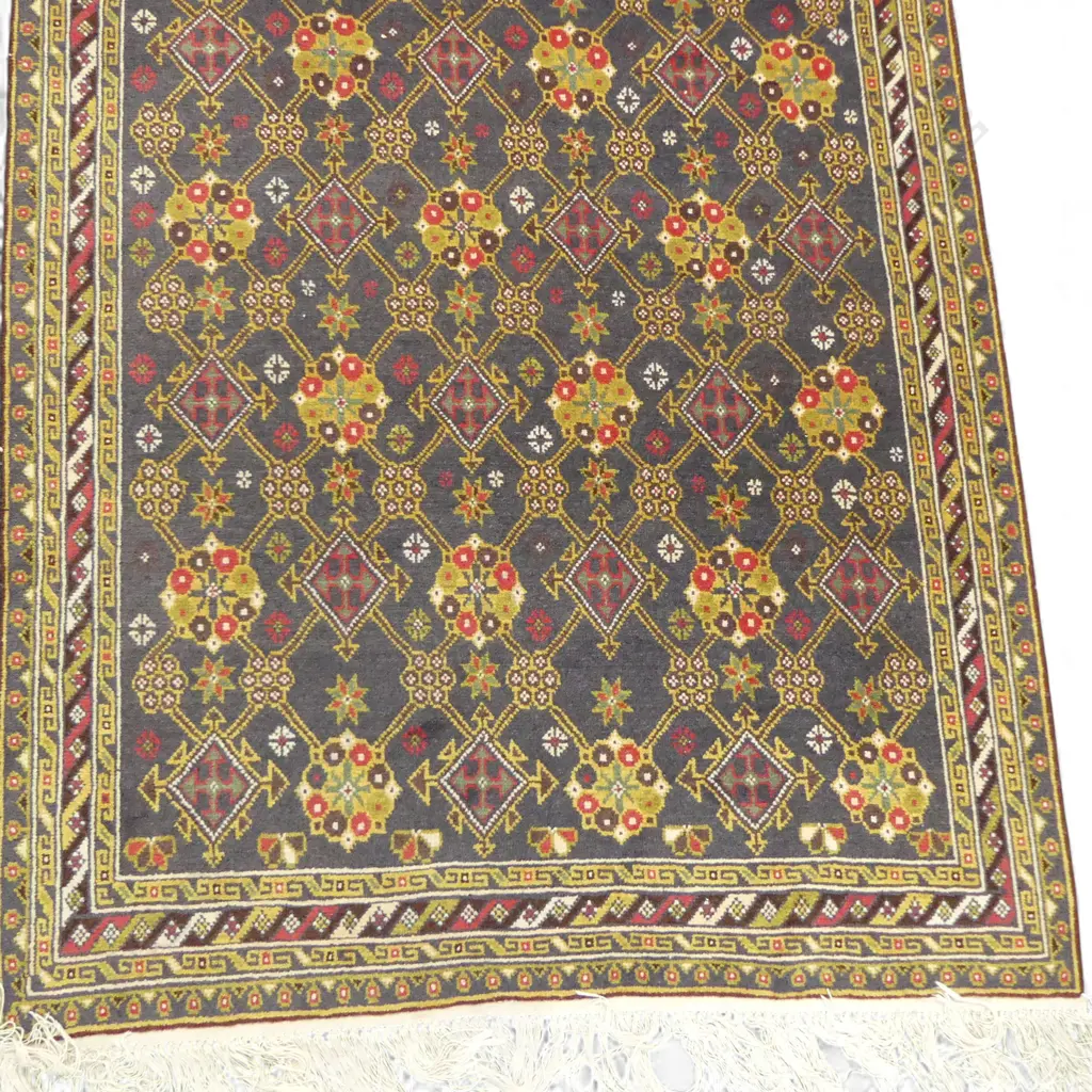 HAND KNOTTED WOOL PILE RUG 1890x1030mm Image 1++