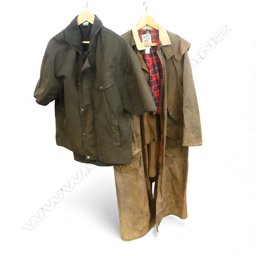 2 OILSKIN JACKETS Image 1++