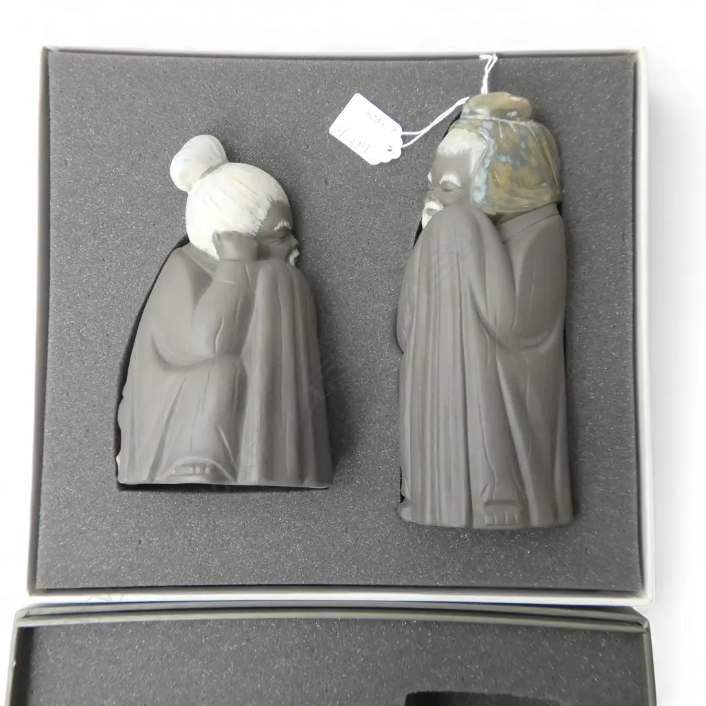 2 LLADRO ORIENTAL FIGURES H.205, 175mm BOXED Image 1++