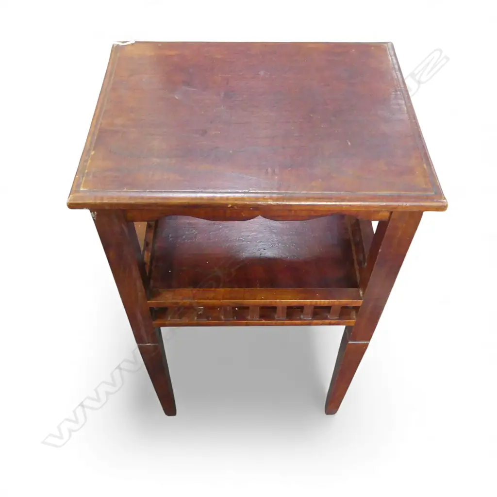TEAK SIDE TABLE 455x355x765mm Image 1++