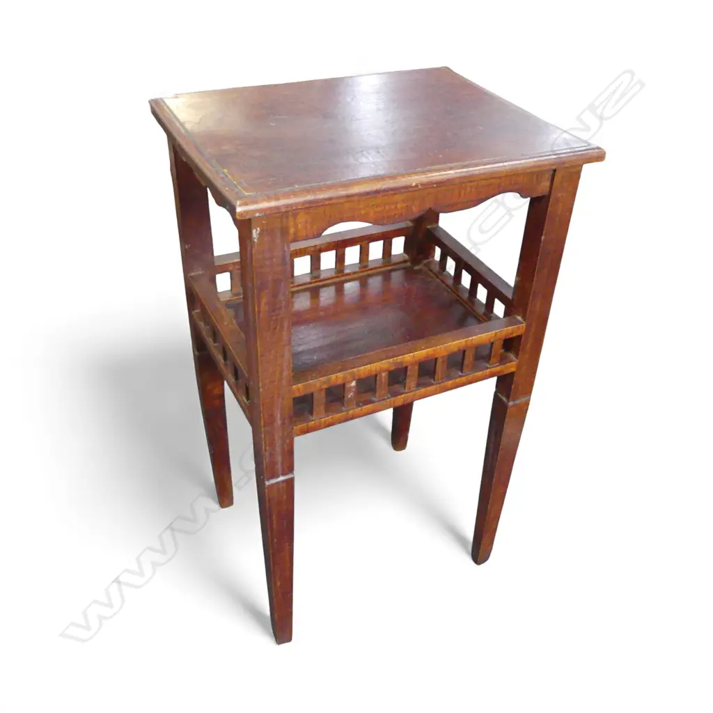 TEAK SIDE TABLE 455x355x765mm Image 1++