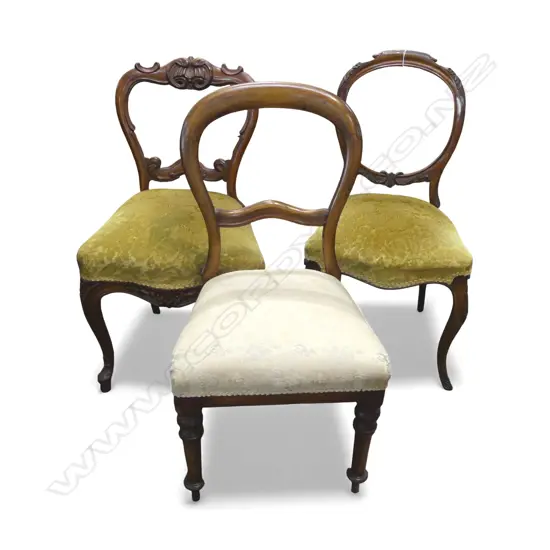3 VICTORIAN DINING CHAIRS