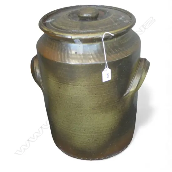 LARGE LIDDED CROCK H.430mm faults