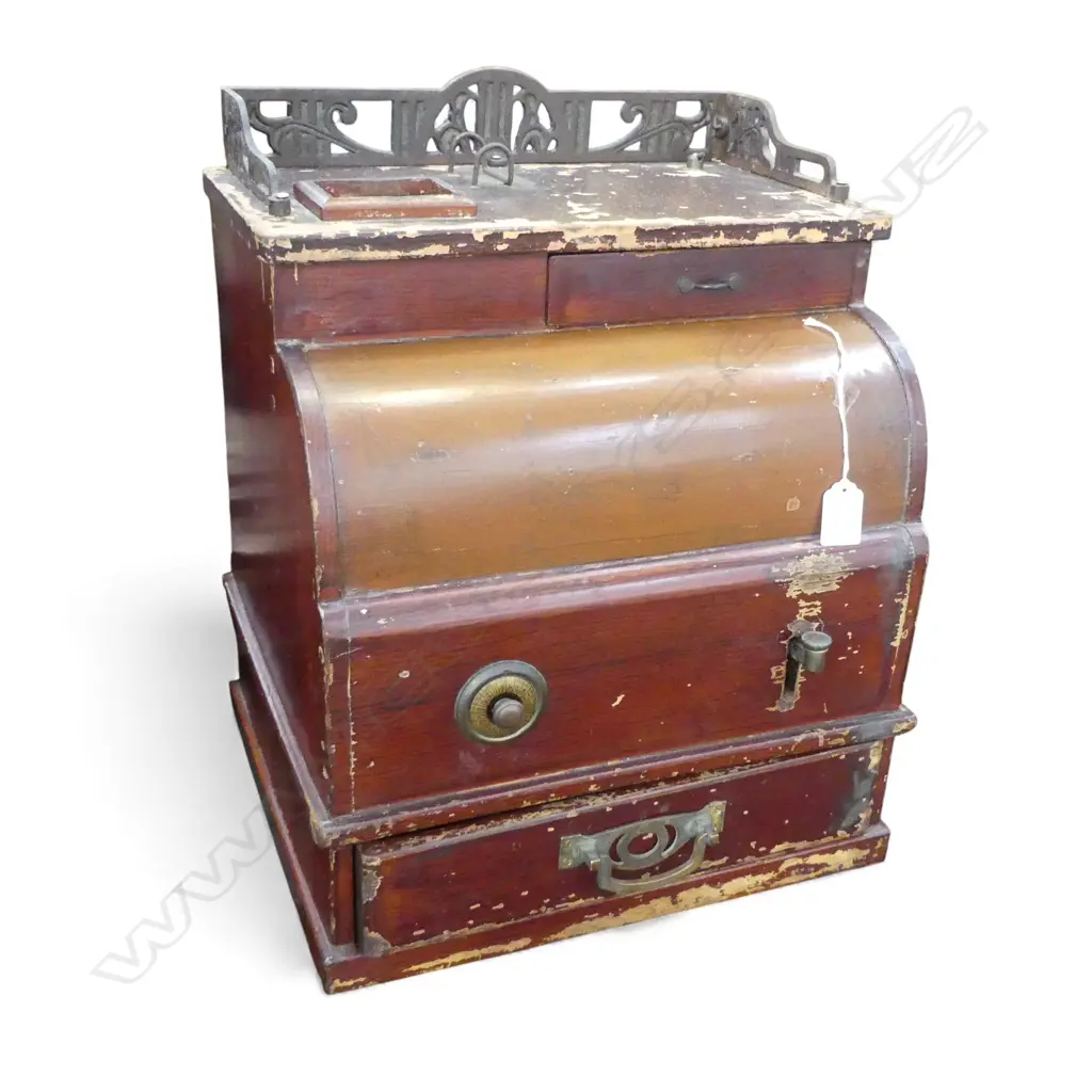 EARLY 20thC JAPANESE MUSICAL CASH REGISTER H448MM Image 1++