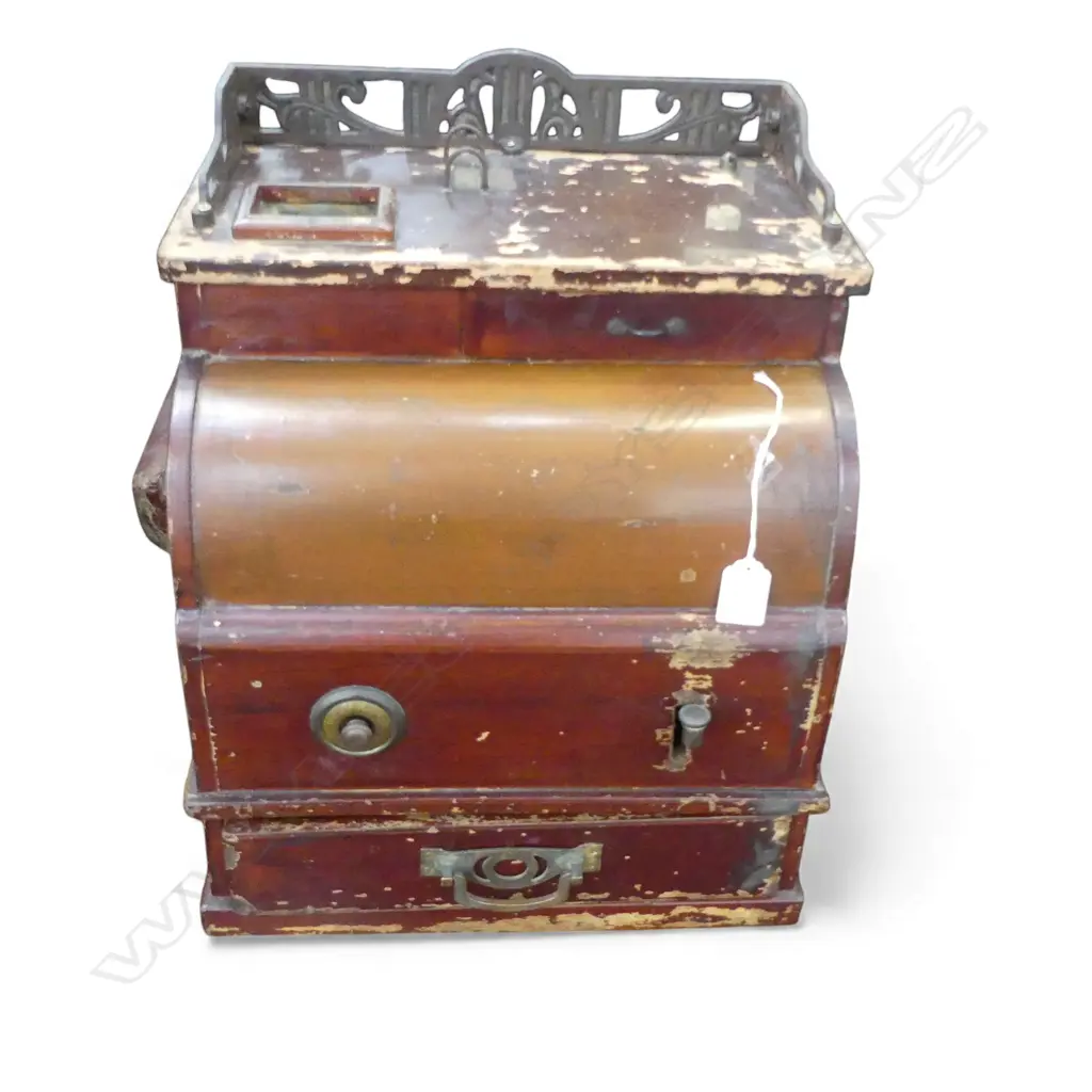 EARLY 20thC JAPANESE MUSICAL CASH REGISTER H448MM Image 1++