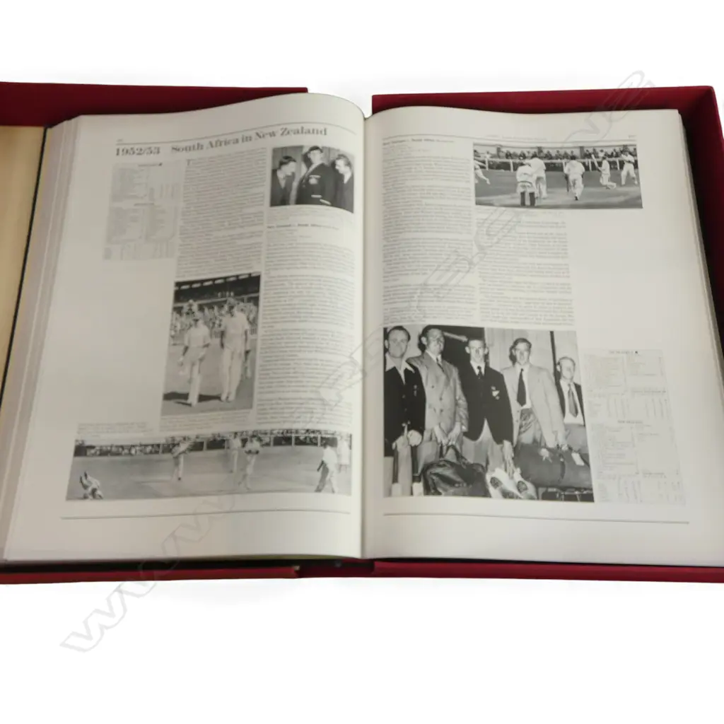 MEN IN WHITE - THE HISTORY OF NEW ZEALAND INTERNATIONAL CRICKET 1894-1985; Ed. 174/1200 in case Image 1++