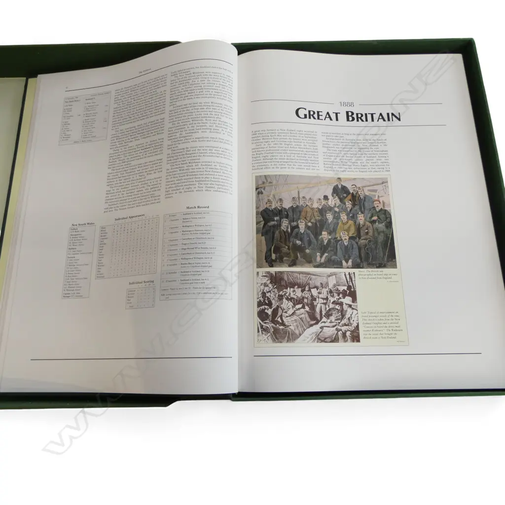 THE VISITORS - THE HISTORY OF INTERNATIONAL RUGBY TEAMS IN NEW ZEALAND; Ed.534/1200 in case Image 1++