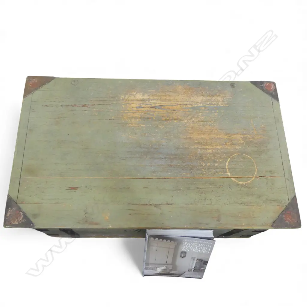 1796 SWEDISH MARRIAGE CHEST EX NINA HARTMANN ANTIQUES 950x560x420mm + COPY OF HER BOOK Image 1++