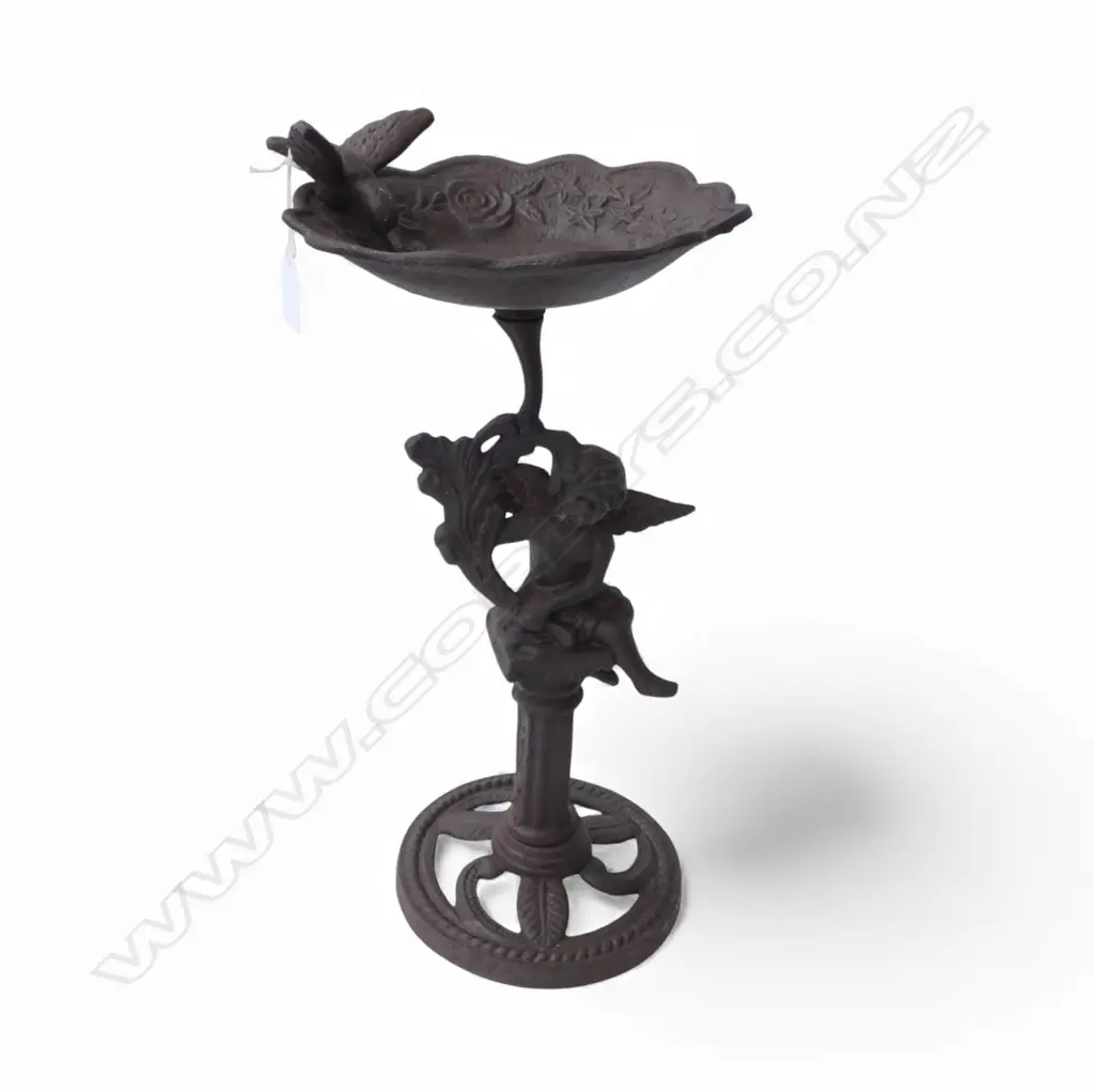 WROUGHT METAL BIRD BATH H.410mm Image 1++