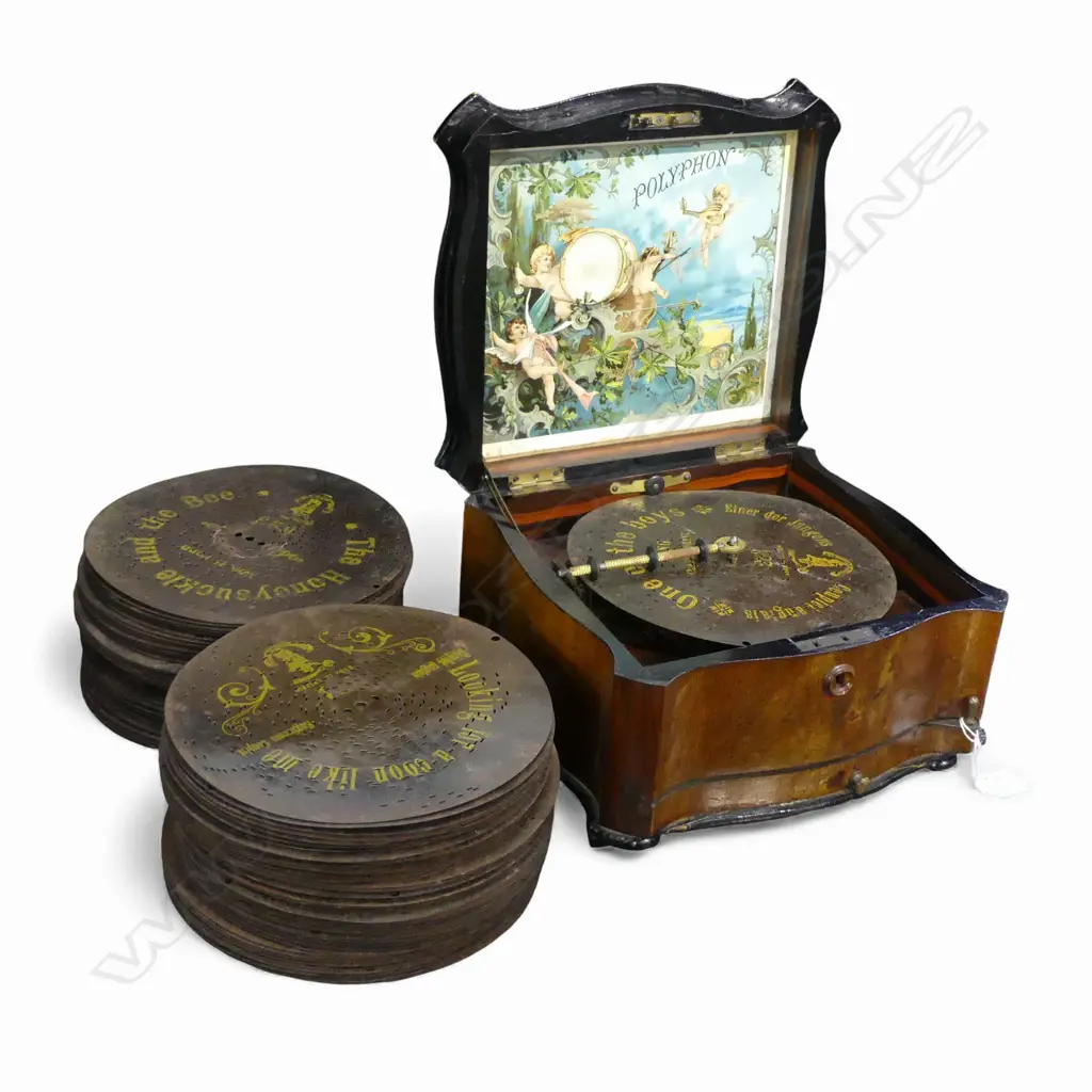 ANTIQUE POLYPHON W.270mm + RECORDS Image 1++