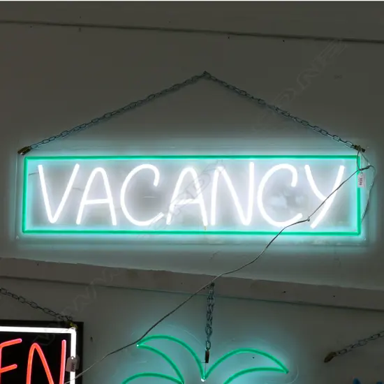NEON VACANCY SIGN 840x230mm