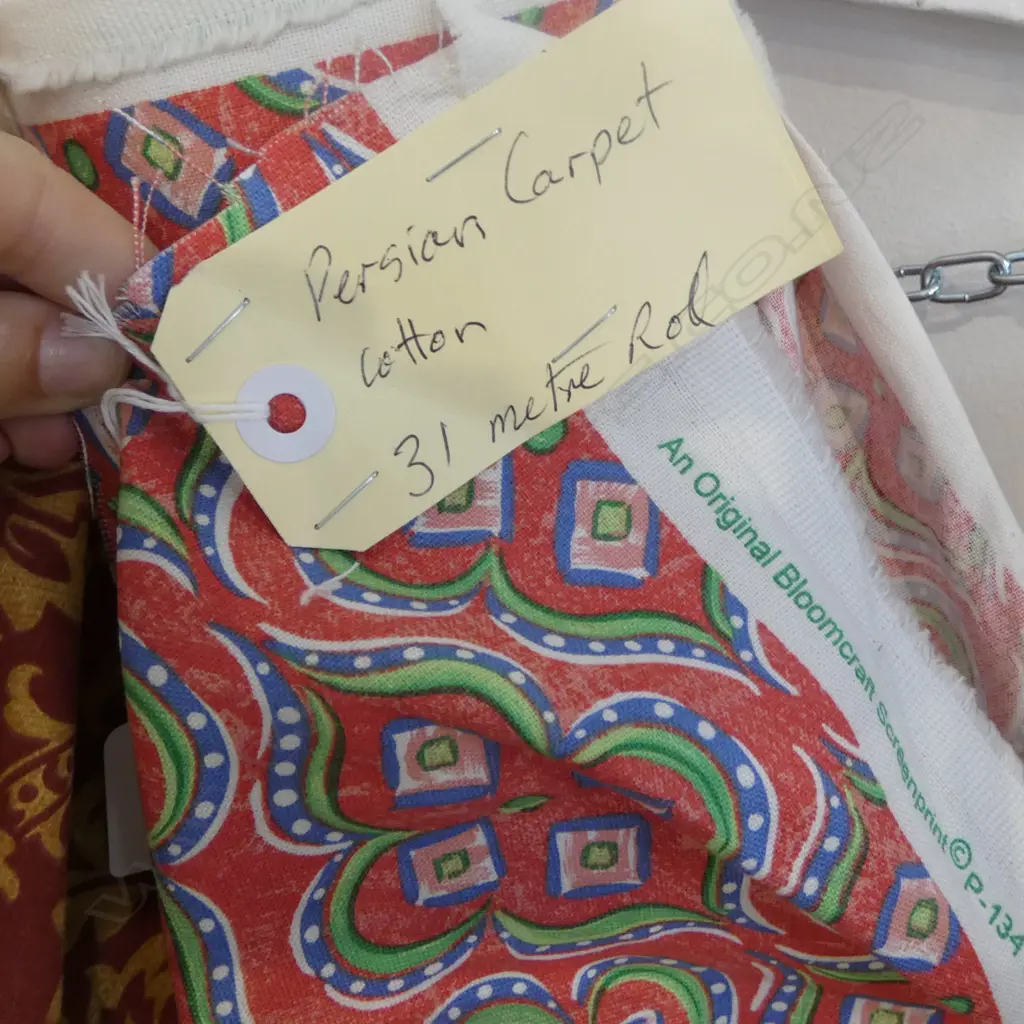 FABRIC BOLT; PERSIAN CARPET, COTTON, 31M Image 1++