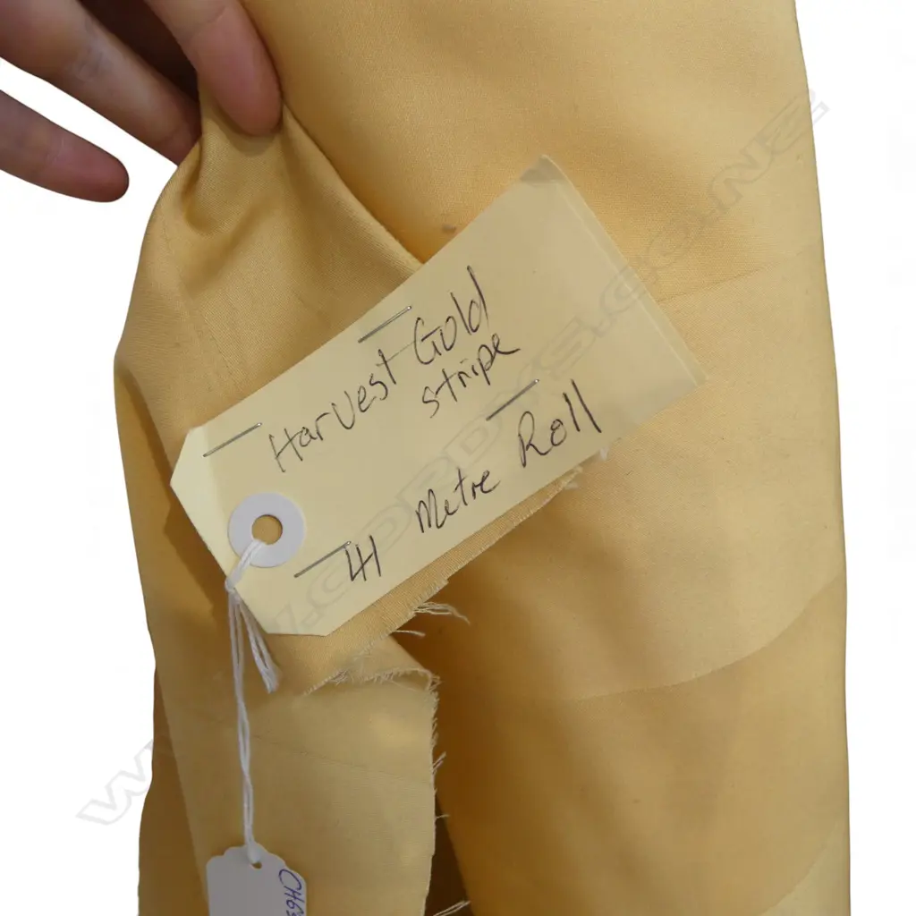 FABRIC BOLT; HARVEST GOLD STRIPE 41M Image 1++