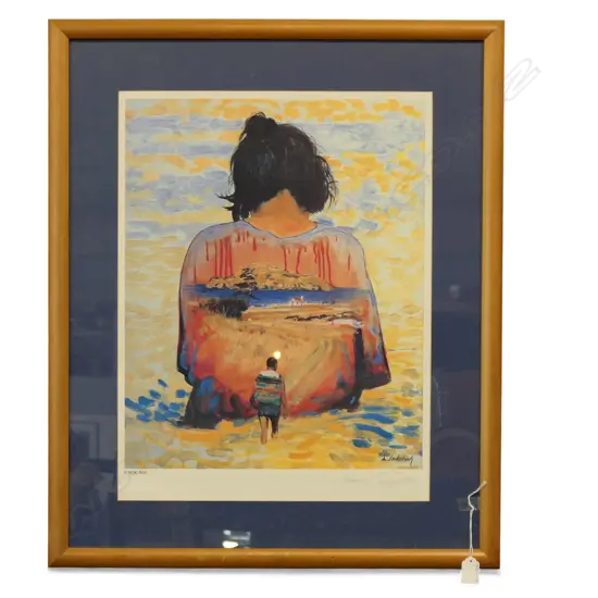 LAUTERBACH, E HOKI MAI, SIGNED EDITIONED PRINT 124/500, 540x400mm