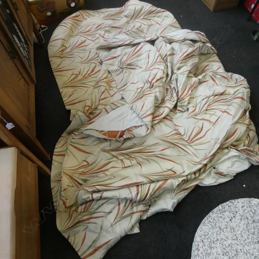 PR FRENCH PLEAT CURTAINS, EACH W.1450mm, 2050mm DROP Image 1++