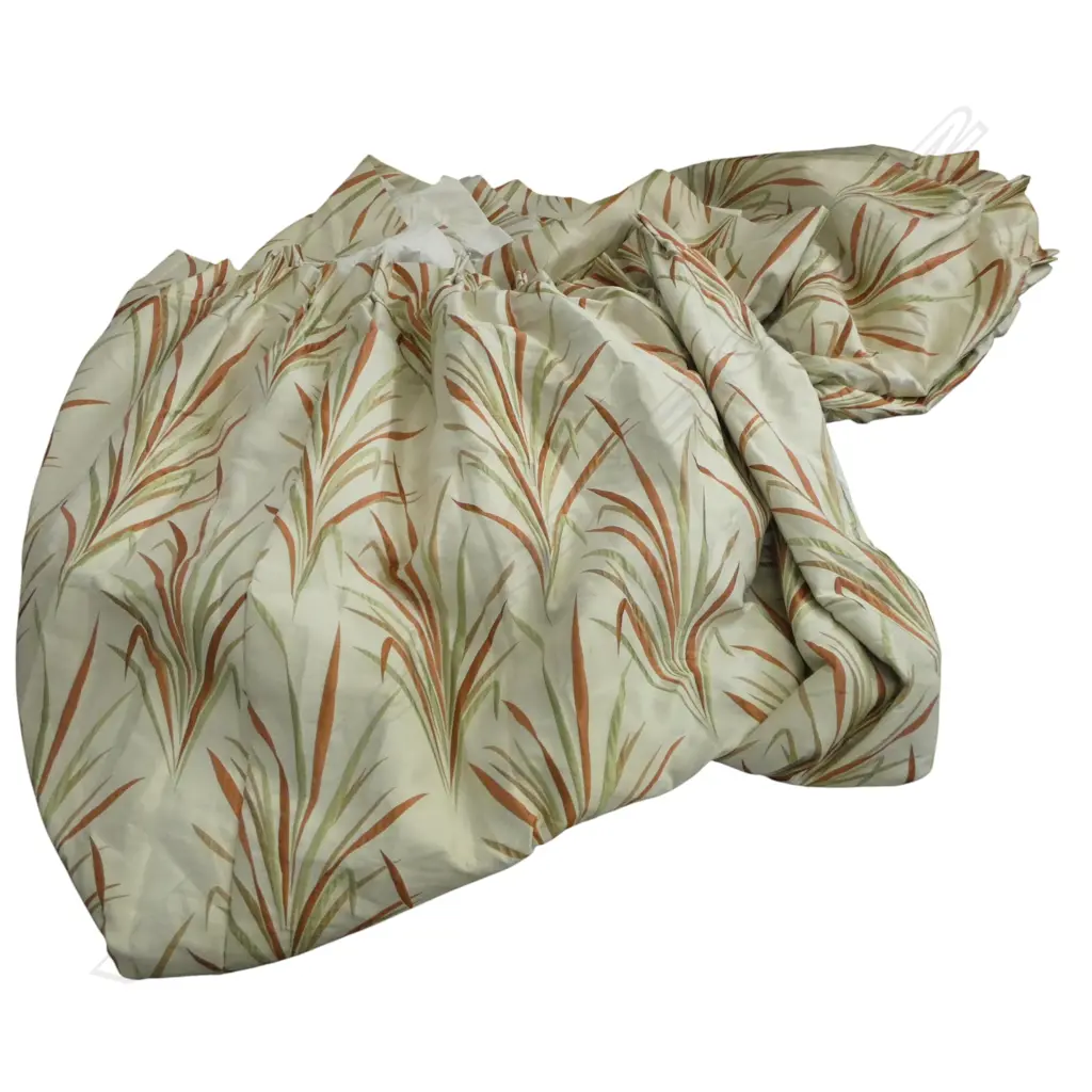 PR FRENCH PLEAT CURTAINS, EACH W.1300mm, 2050mm DROP Image 1++