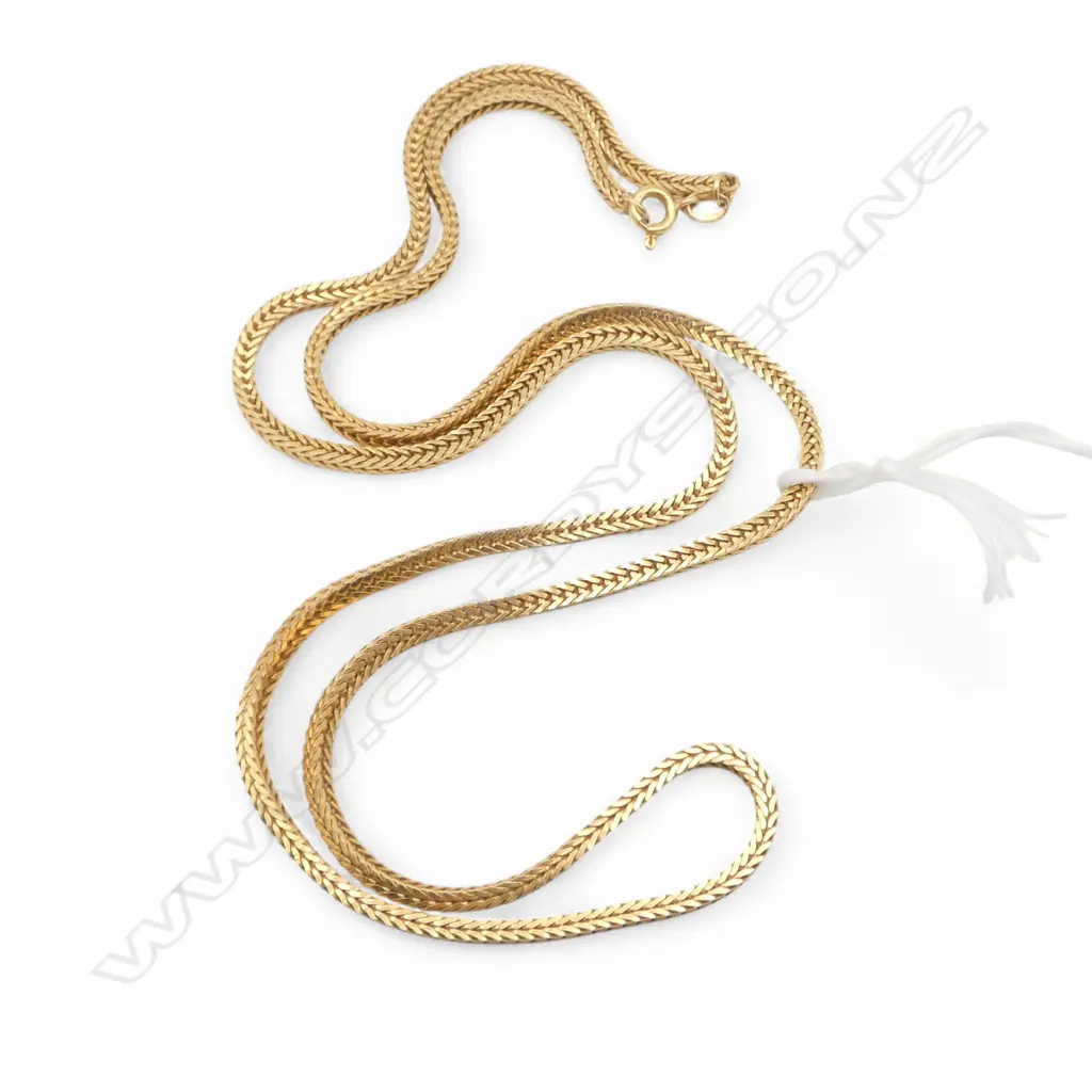 18ct YG CHAIN L.595mm 19.3gms Image 1++