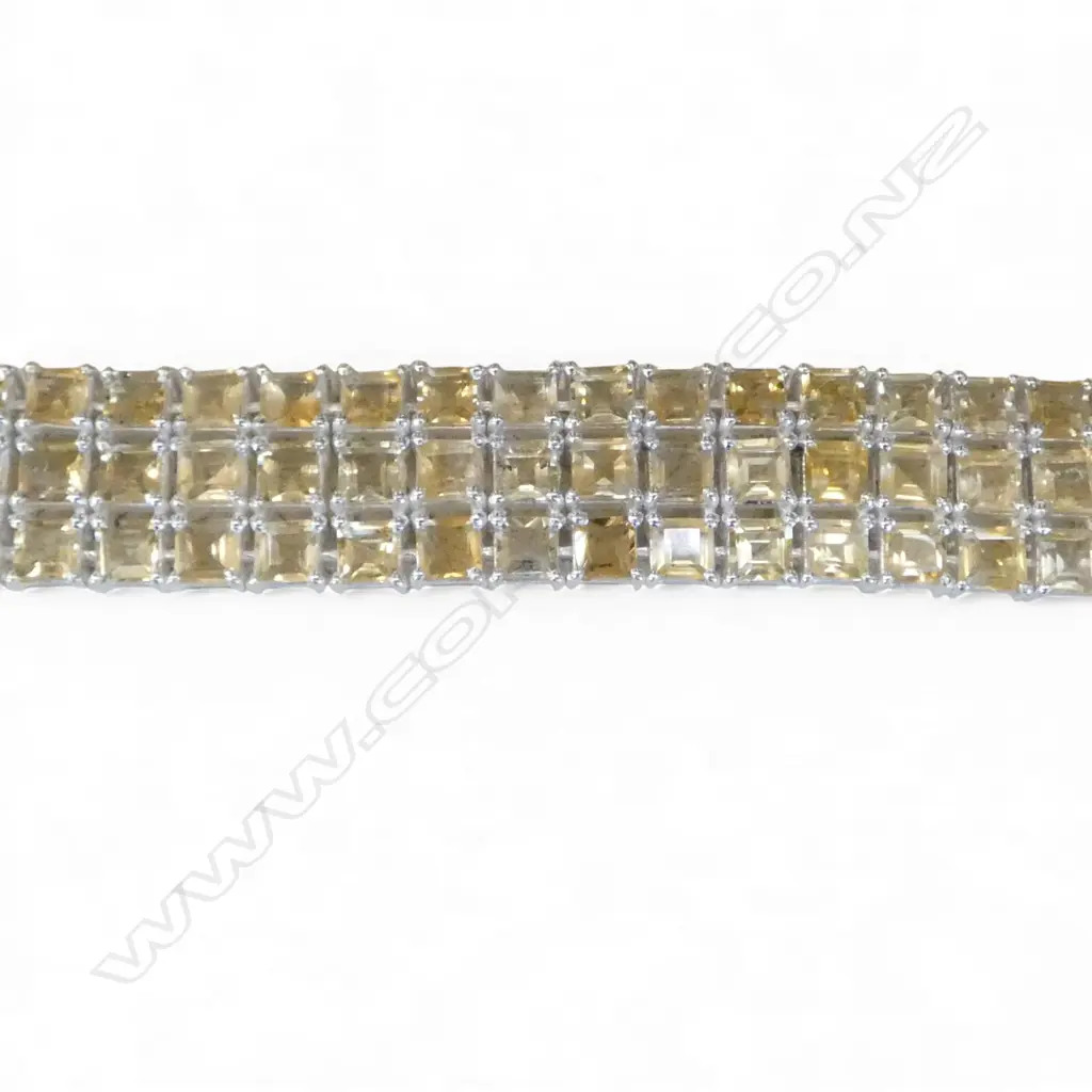 SILVER & CITRINE BRACELET Image 1++