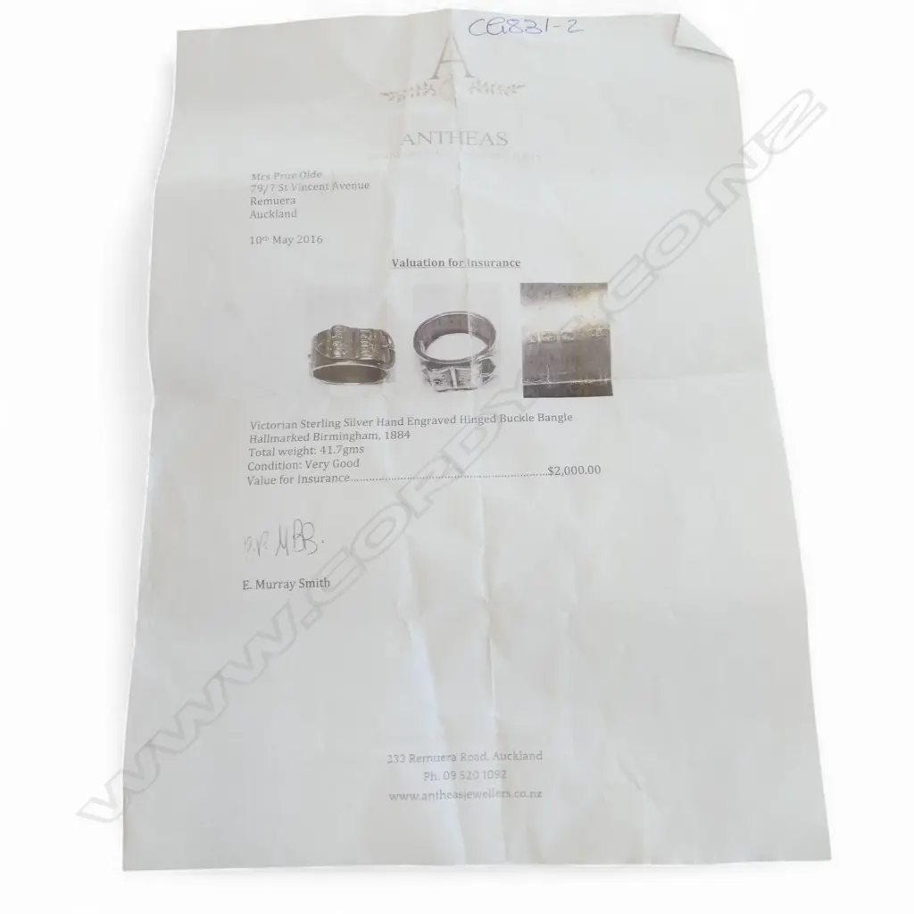 VICT. SILVER ENGRAVED HINGED BUCKLE BANGLE, BIRM. 1884, 41.77gms, valuation Image 1++