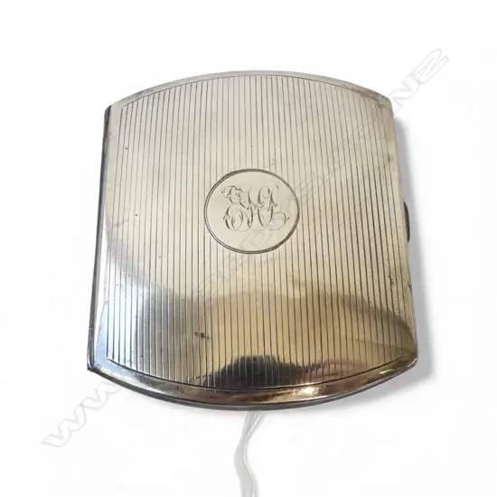 SILVER Birmingham 1909 silver cigarette case 89.58gms