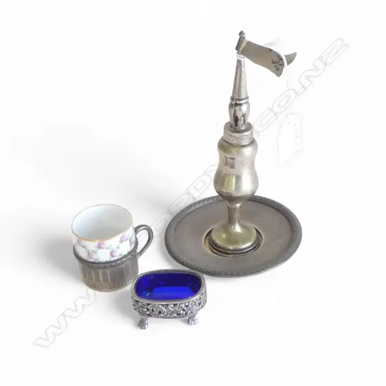 3 PCES SILVER, 935 C/S, 925 SALT, 800 ITEM H.160mm