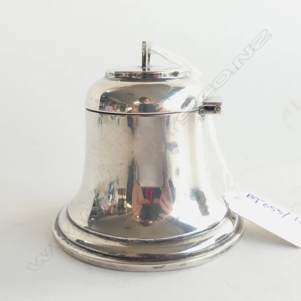 STG SILVER INKWELL, B'HAM 1913 NO LINER 74 GRAMS weighted base Image 1++