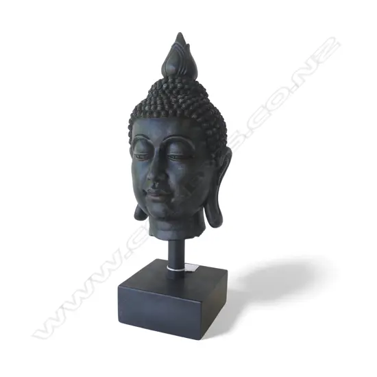 BUDDHA HEAD ON STAND H.410mm