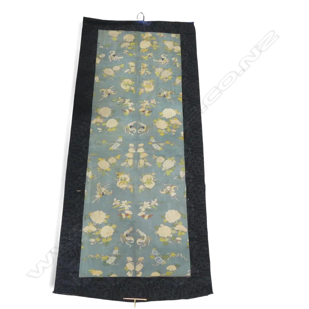 LARGE SILK SCROLL BUTTERFLIES & FRUIT L1400 W730MM Image 1++