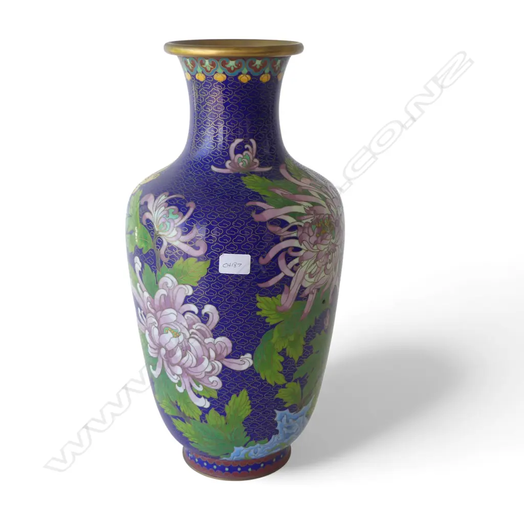 LARGE CLOISONNE VASE  H.440mm Image 1++