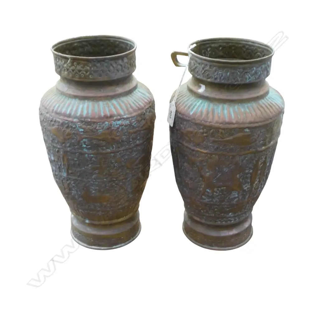 PR BRASS VASES H.320mm Image 1++