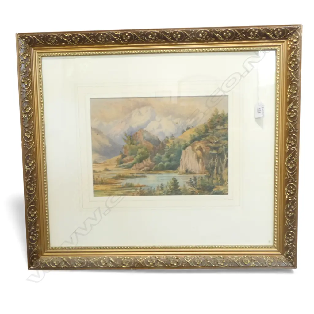ERNEST ARTHUR CHAPMAN (1847-1933), LANDSCAPE WC, SIGNED & DATED 1904 230x310mm Image 1++