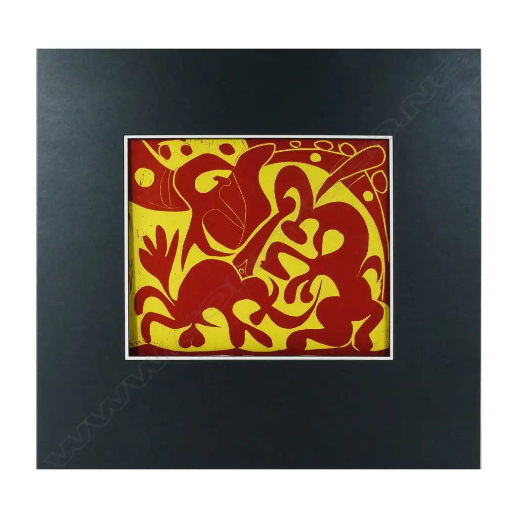 PABLO PICASSO/HARRY ABRAMS 'PICADOR GOADING BULL WITH MATADOR' (5), LINOCUT, c.1962, 270 x 325mm (image) Image 1++