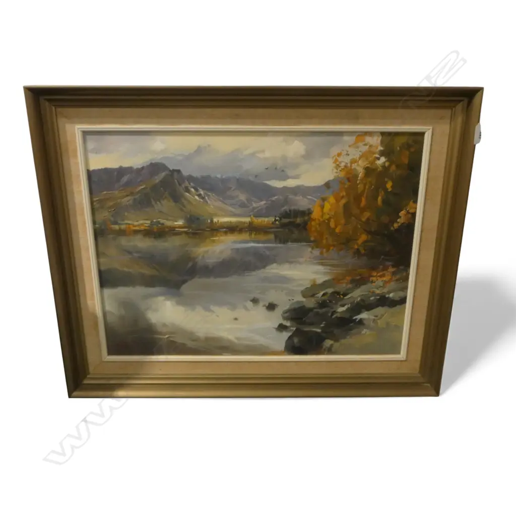 DON R. NEILSON (NZ 1924-2013) 'CLEARING AFTER THE RAIN - LAKE HAYES' OIL ON BOARD 445x595mm Image 1++