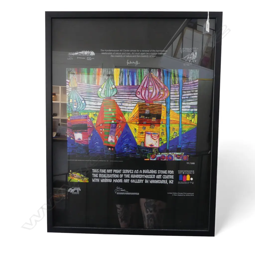 HUNDERTWASSER ART CENTRE LIMITED EDITION PRINT BY ARTRITE (2016) 95/1000  700 X 535mm Image 1++