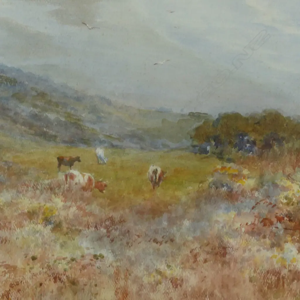 Charles Nathaniel Worsley (NZ1862 - 1923) 'Extensive Coastal Scene Grassmere Marlborough', Image 1++