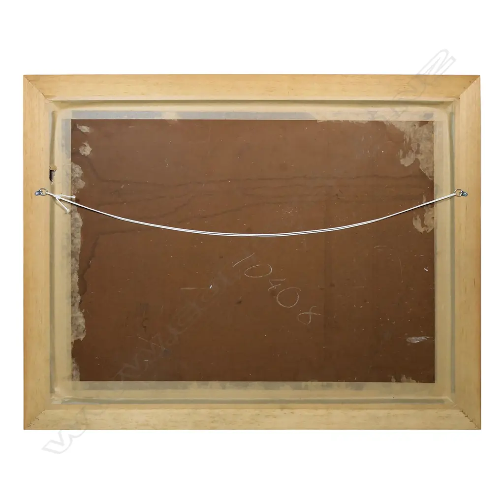 Helen Brown (1917-86) untitled aerial view - clouds over coast. Oil on board. Signed. 670 x 885mm. Private collection Red Beach, Image 1++