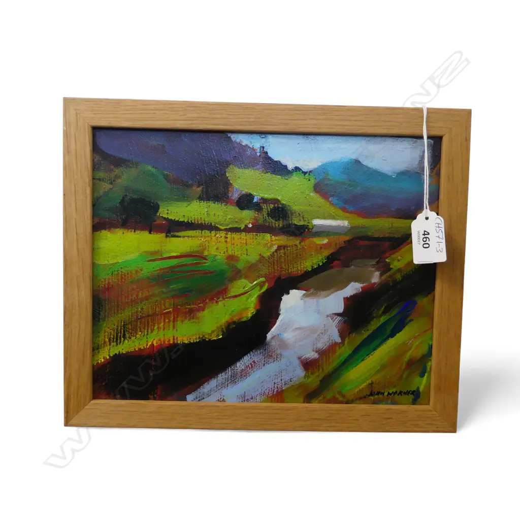 JOHN HORNER, FROM NEAR ORNAITI NORTHLAND, ACRYLIC ON BOARD, 195x245mm Image 1++