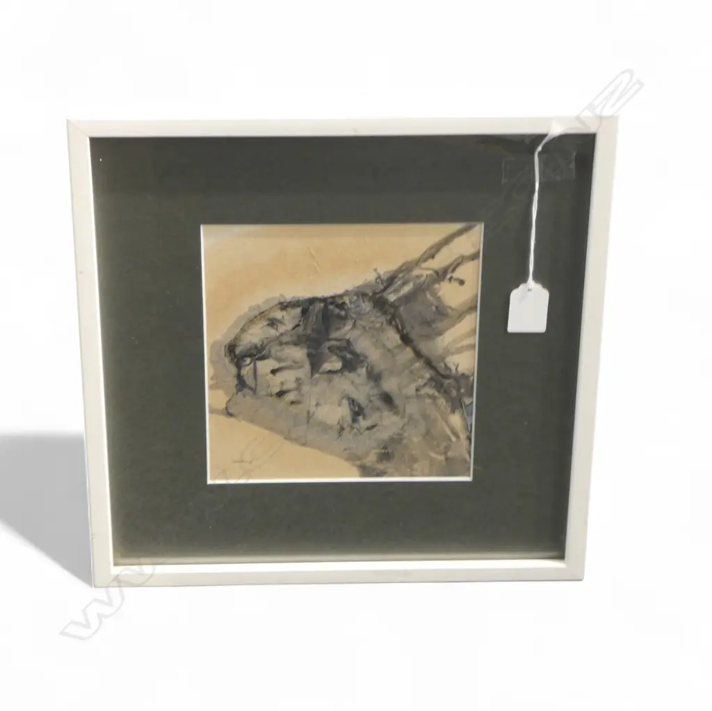 SUZANNE GOLDBERG 'THE MOONGAZER' 185x175mm OIL ON BOARD, SIGNED & DATED 77 Image 1++