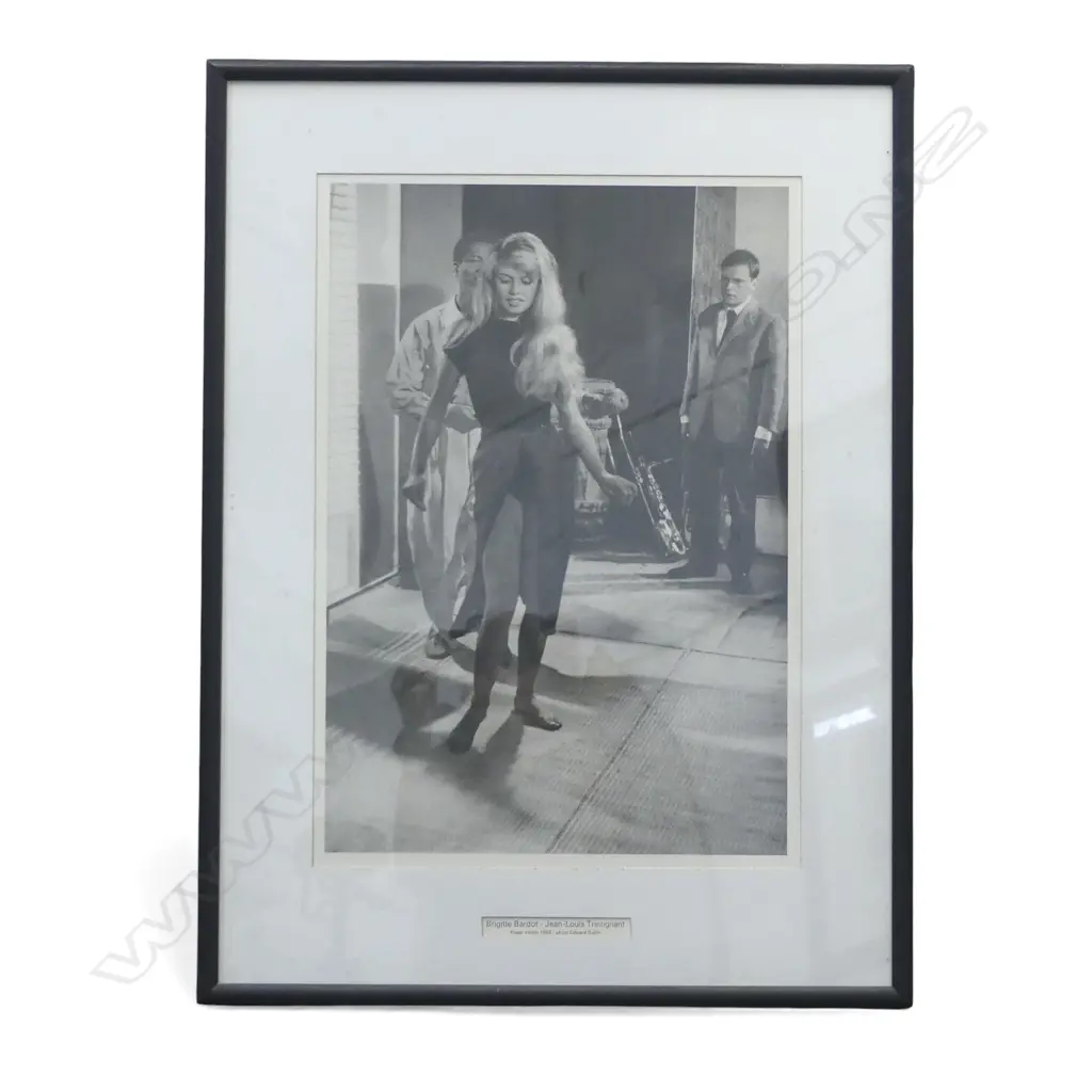 FRAMED PHOTO PRINTED by  Edward Quinn,"ET DIEU CREA LA FEMME", BRIGITTE BARDOT 1970, 570 X 390MM Image 1++