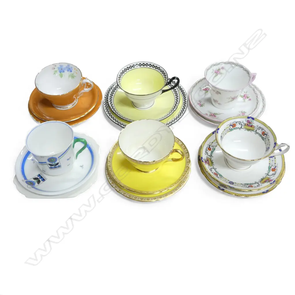 6 SHELLEY CHINA CSP SETS MIXED PATS Image 1++
