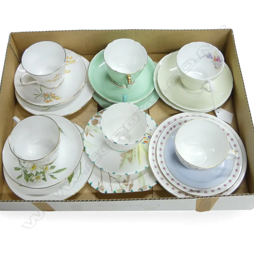 6 SHELLEY CHINA CSP SETS MIXED PATS Image 1++