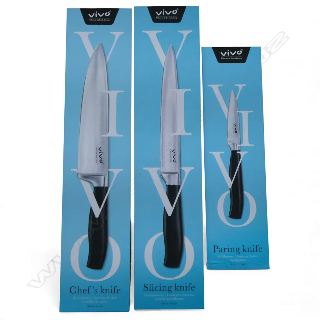 3 BOXED 'VIVO' KITCHEN KNIVES by VILLEROY & BOCH Image 1++