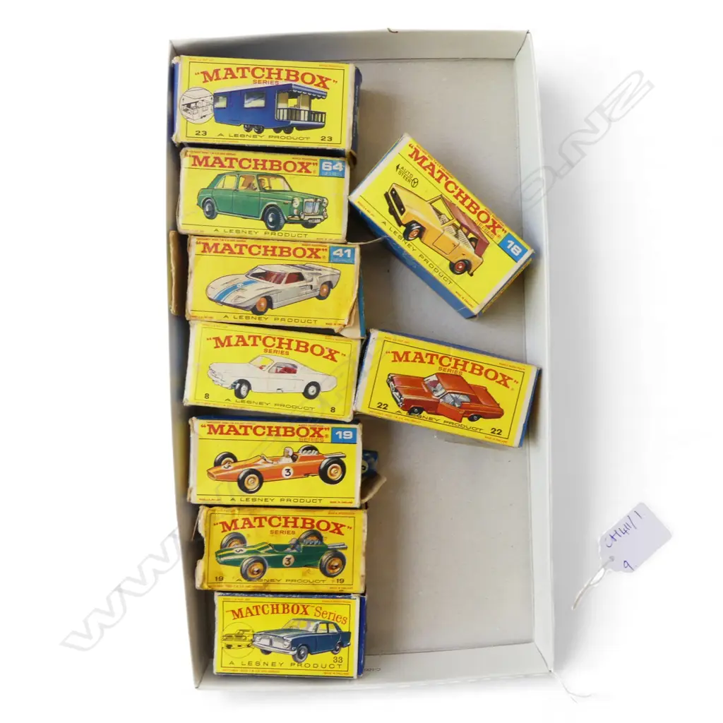 9 MATCHBOX MODEL CARS, BOXED Image 1++