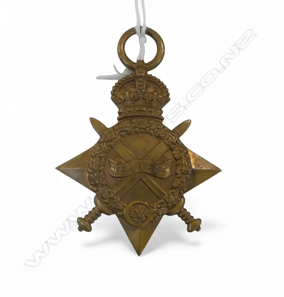 WWI 1914-15 STAR TO PTE J. ANDREW A.S.C. Image 1++