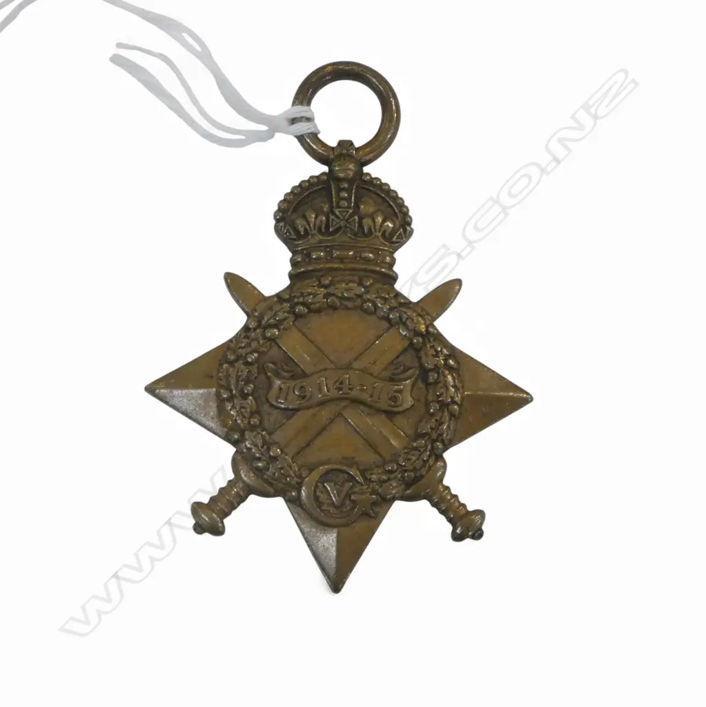 WWI 1914-15 STAR TO PTE F. TURNBULL YORKS L.I. KIA 18/11/1916 Image 1++