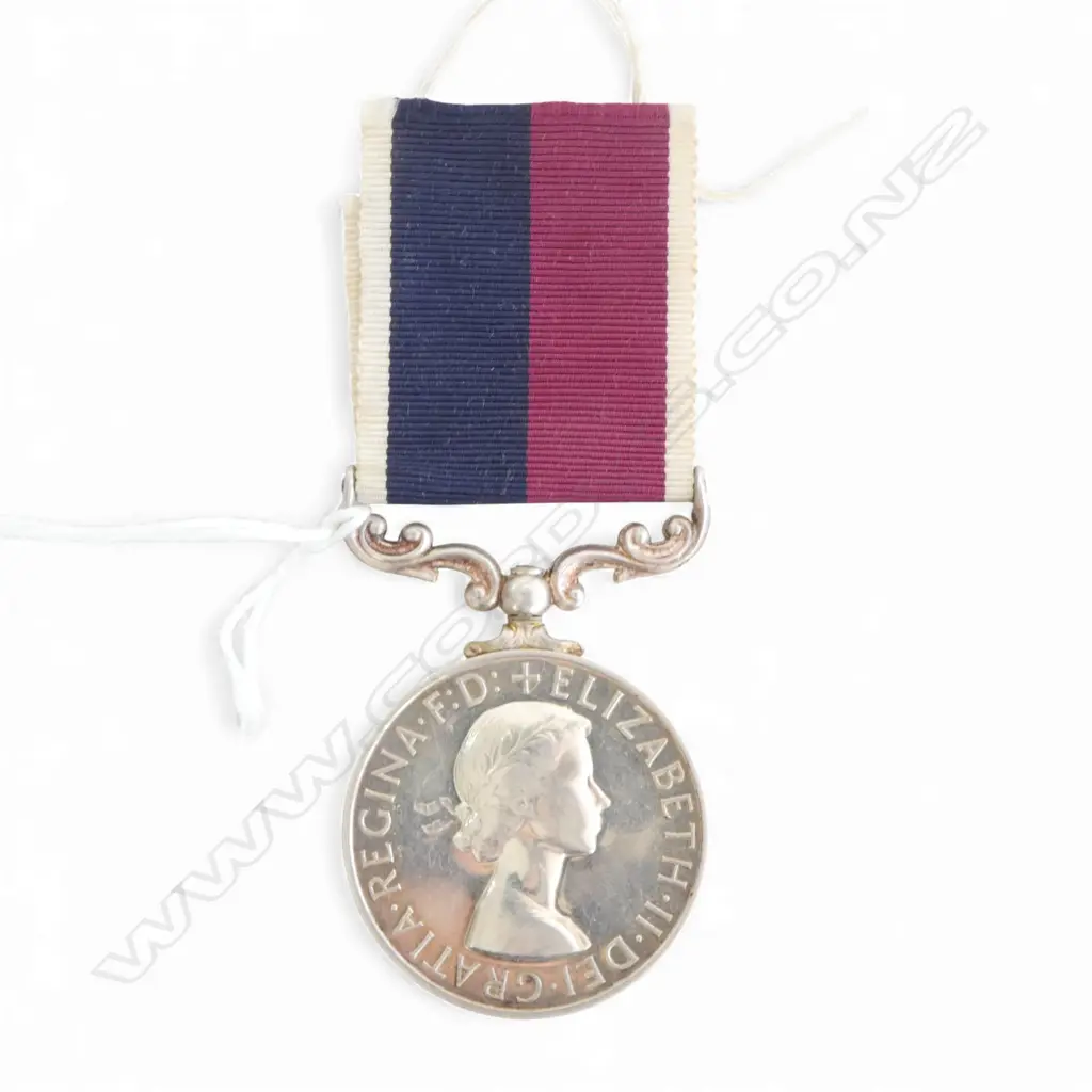 ER II LONG SERVICE GOOD CONDUCT SILVER MEDAL TO CPL G.L. DICKSON 70810 with ribbon, Dia.36mm, 36.84gms Image 1++