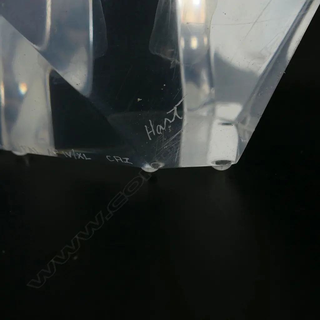 FREDERICK HART, LUCITE SCULPTURE, 'SPIRIT OF VICTORY', 1991, signed,  H.650mm, Faulted + BOOK Image 1++