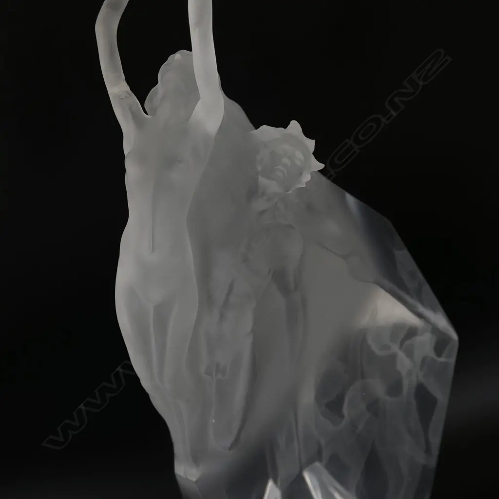 FREDERICK HART, LUCITE SCULPTURE, 'SPIRIT OF VICTORY', 1991, signed,  H.650mm, Faulted + BOOK Image 1++